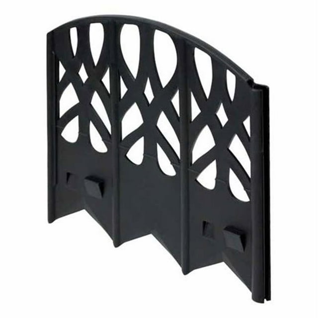 20 ft. Elegant Edging - Wrought Iron Design Corner And T Connectors, 40 Pieces - Black