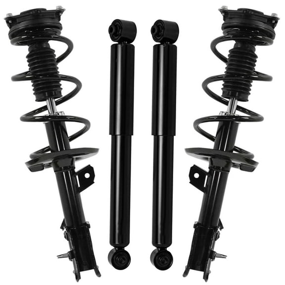 Detroit Axle - FWD Struts Shocks for 2012-2013 Nissan Rogue 2014-2015 Rogue Select, Front Struts with Coil Spring Rear Shock Absorbers Replacement