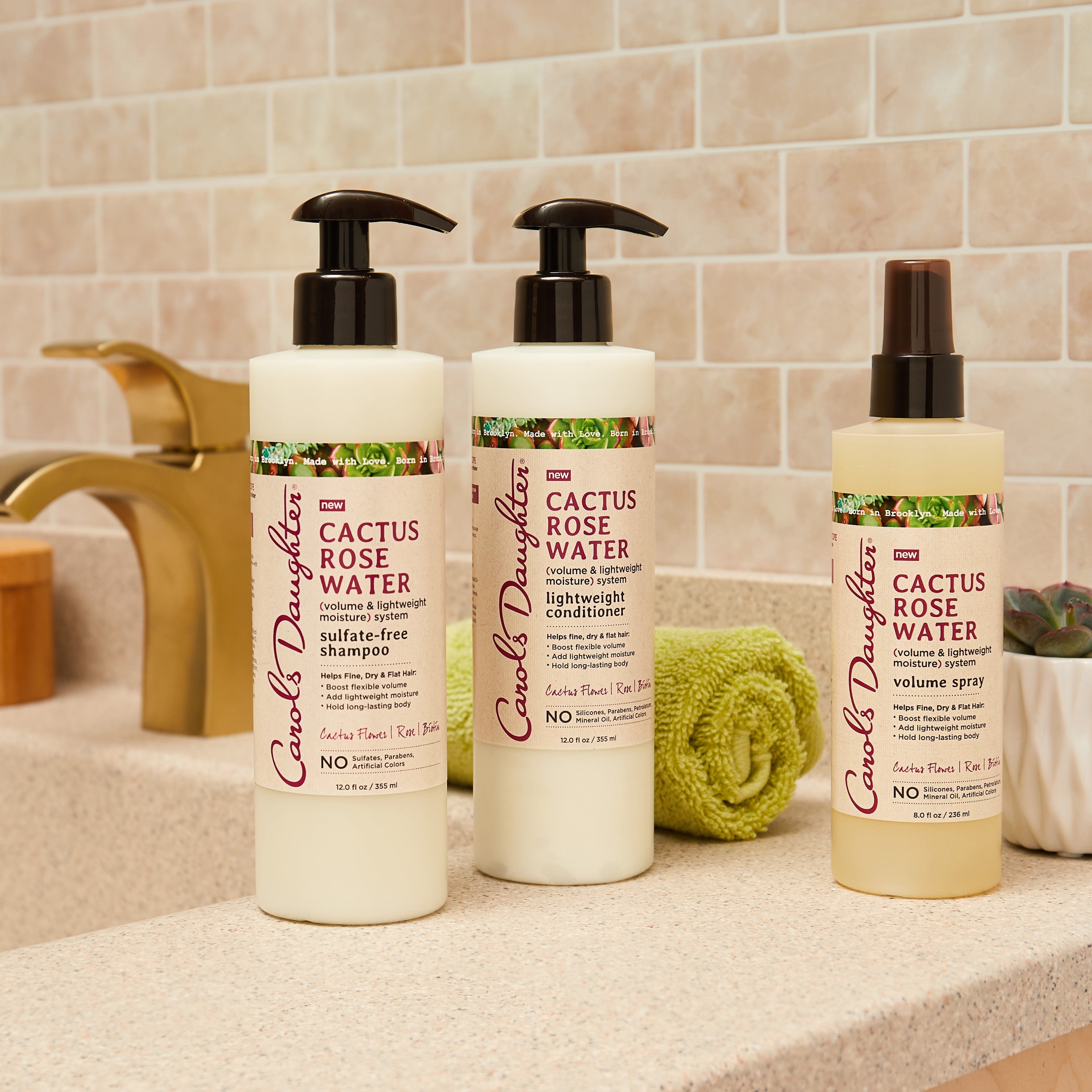 Carol's Daughter Cactus Rose Water Lightweight Conditioner, Nourishing, for Wavy Hair, 12 fl oz