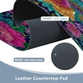 thumbnail image 5 of Leather Keyboard and Mouse Desk Mat Office Desk Accessories Protective Office Desk Decor Desk Pad Mat for Gaming, Work from Home, Office Colorful Delicate Floral 23.6" x 47.2", 5 of 9