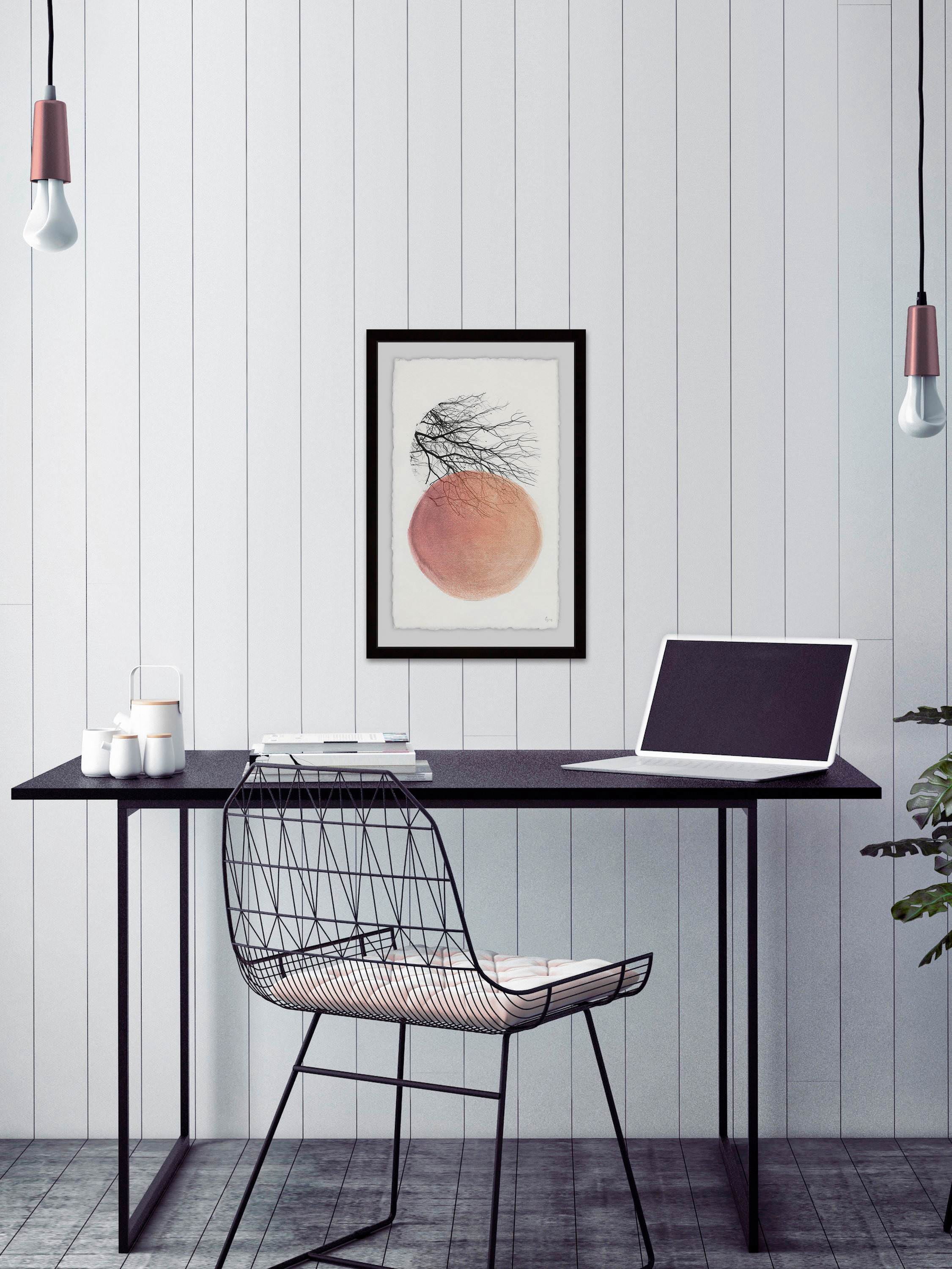 Tree in Isolation Framed Painting Print