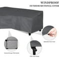 thumbnail image 4 of Patio L-Shaped Sectional Sofa Cover, Waterproof Outdoor Sectional Cover,Heavy Duty Garden Furniture Cover with Air Vent , Dark Gray, 4 of 6