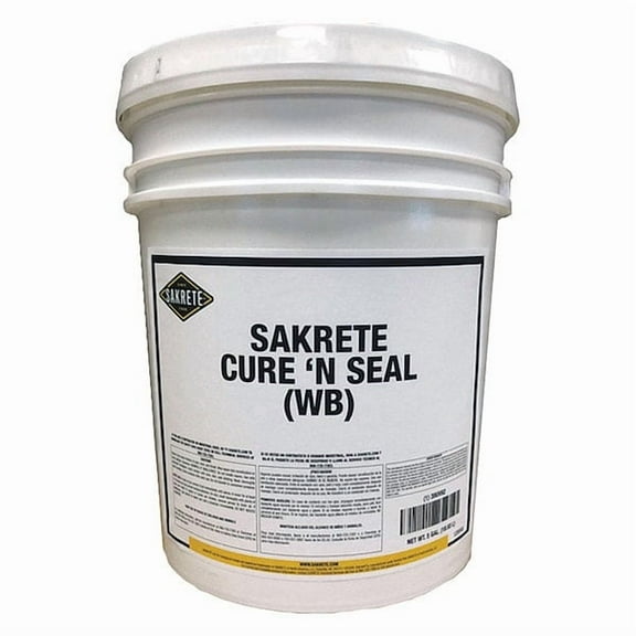 Sakrete Concrete Sealer, Pail, Clear, Cure & Seal 120045