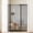 55" Tall x 38.6 - 42.5" Wide, variant on 55'' Extra Tall Cat Gate 42.9"-46.9" Wide Auto Close Pet For Doorways Mounted High Dog Door No Drilling Fence Safety Stairs Black