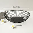 thumbnail image 3 of Fruit Plate Basket Nordic Style Three-layer Iron Black White Golden Household 28 X 28 X 8 Cm Kitchen Storage Rack Trays, 3 of 8