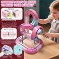 thumbnail image 4 of Magnetic Electric Train Building Toy, 3D Infinity Track Set with Assembly Tool, STEM Birthday Gift for Girls, Pink, 4 of 7