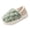 Green, variant on Womens Closed Back Fuzzy Slippers Bubble Fleece Lined Platform Warm Plush Non Slip House Slippers