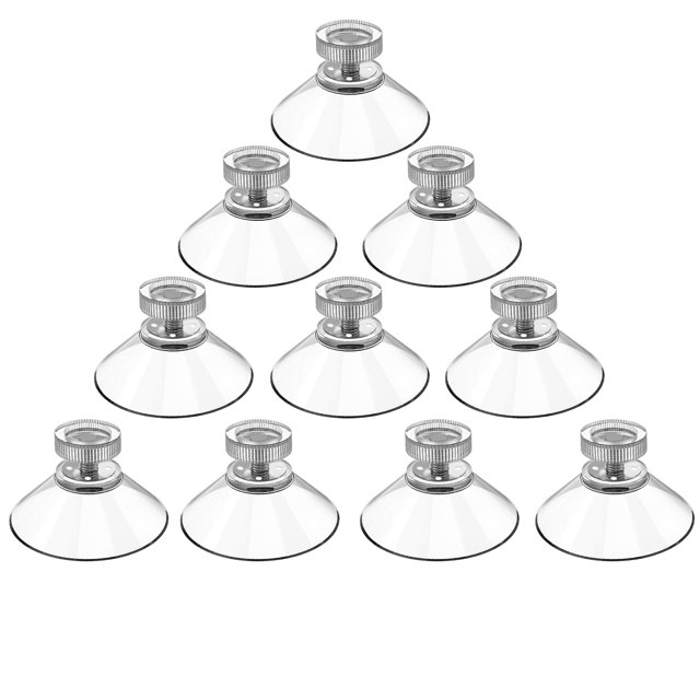 10 Uds cabeza de seta ventosas transparentes tuerca de pulgar ventosas de vacío fuertes PVC cocina ba?o ventana pared coche ganchos 40mm ShuxiuWang 8390612478369