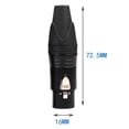thumbnail image 2 of Portable DIY Microphone XLR 3Pin Female Connector 10pcs Zinc Alloy Shell PVC Rubber Sleeve Cable Solder Plug Adapters, 2 of 9