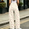 thumbnail image 4 of ClodeEU Women's High Waist Polka Dot Print Denim Pants,Casual Loose Jean Trousers ,Women's Plus M, 4 of 6