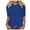 A-Blue134, variant on Women Tshirts Tops Summer Round Neck Mid Sleeve Solid Color T Shirts Ladies Trendy Pullovers Basic Slim Fitted T Shirts