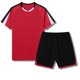 thumbnail image 2 of Odeerbi Conjunto de Entrenamiento de Fútbol Seco Rápido Para Chicos Y Niñas Malla Color Bloque Pantalones Cortos de Camiseta Conjuntos Atléticos Respirables Para 5-15 Años, 2 of 8