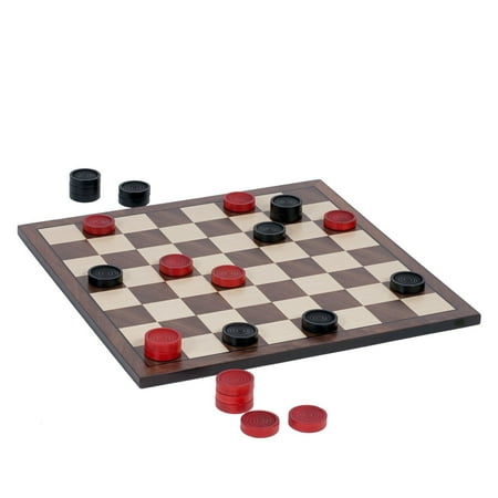 Nostalgic Red And Black Wooden Checkers Set Walmart Canada