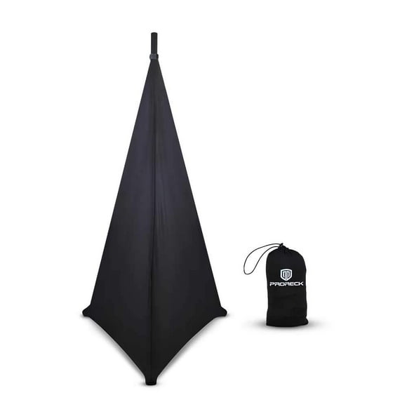 Funda de soporte para altavoz PROECK con forma de trípode, 22 x 12 x 8 cm, color negro