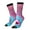2 Black-1, variant on Pink Shark Pool Fantasy Print Adult Socks for Men & Women,Calf Socks, Ankle Socks,Boots Socks,Breathable Casual Sock,Unisex Crew Socks