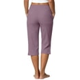 thumbnail image 4 of Womens Capri Pants Linen Drawstring Elastic Waist Relaxed Fit Elastic Waist Capris Light Weight Summer Casual, 4 of 7