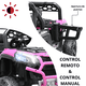 thumbnail image 2 of Montable Eléctrico para Niños 4x2 con Luces Delanteras Puertas Volante con Sonido Bluetooth Batería 12V desde 3 Años hasta 30 kg - Rosa, 2 of 7