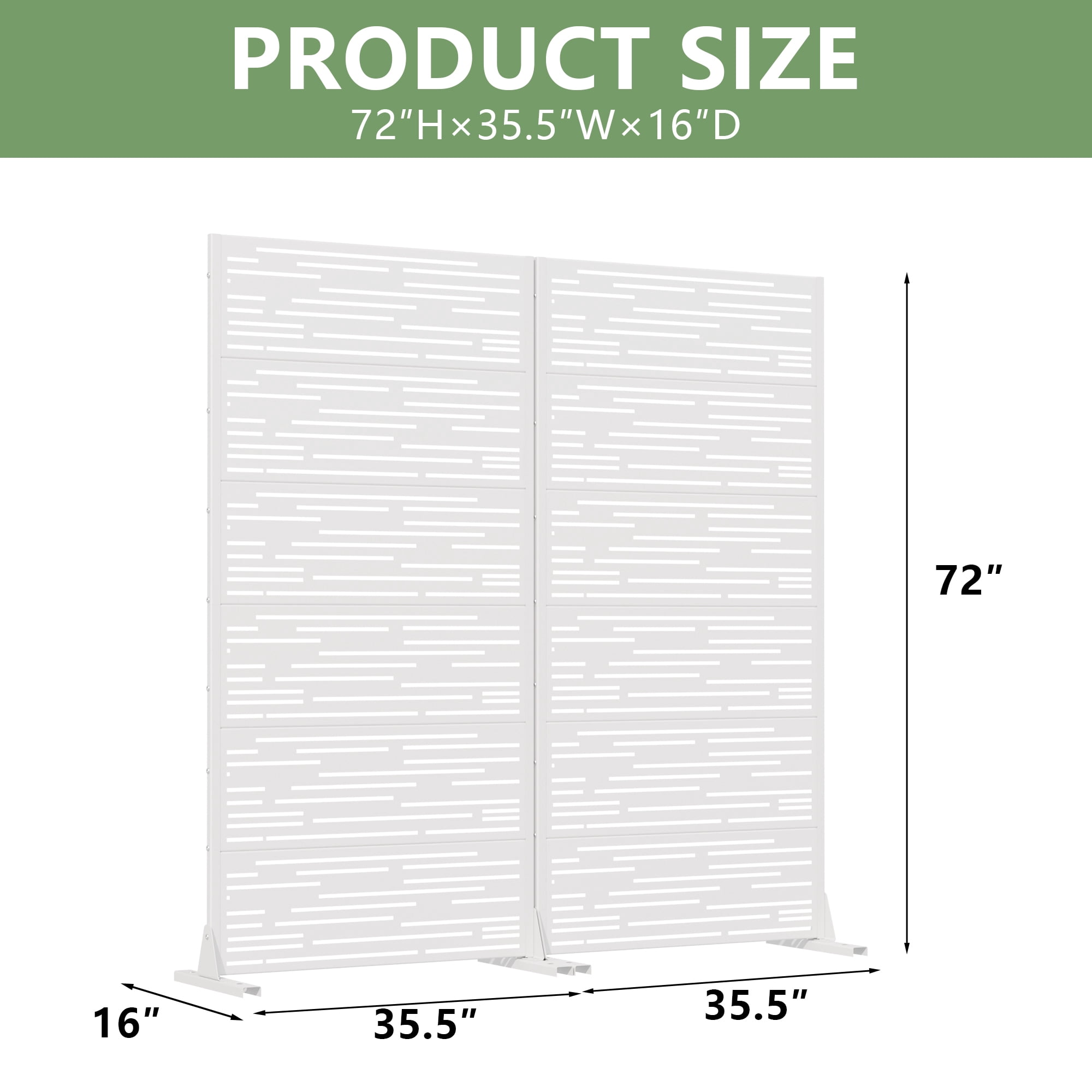 Metal Privacy Screen Panel Pattern