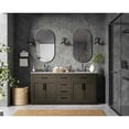 thumbnail image 4 of Elegant Kitchen and Bath Alden 72 inch Double Bathroom Vanity in Mocha Brown, 4 of 10