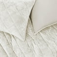 thumbnail image 4 of Wonderful Bedding Diamond Quilting Luxury Crushed Velvet 3-Pieces Quilt Set, 4 of 7