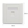 thumbnail image 6 of Wall Socket Outlet 86x86 Type RJ45 CAT5E Socket Computer Network Module Socket Wall Socket Panel Cable Interface Outlet, 6 of 6