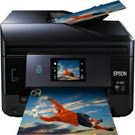 Refurb Print (Epson Expression Photo XP-860 All-in-One 5-in-1 Printer w/ Wi-Fi Print Copy Scan (Certified)