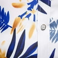 thumbnail image 7 of Floenr Mens T Shirts,Men Casual Buttons Beach Non-positioning Print Turndown Short Sleeve Shirt Blouse, 7 of 7