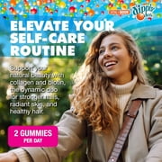 Dippin Dots Collagen + Biotin Pectin Gummies for Joints, Hair, Skin, and Nails, Raspberry Squish Flavor, 60 Count