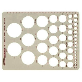  Westcott T-826 Jumbo Circles Template, Plastic Shape Template  Tool, 8.75 by 11.5 In : Technical Drawing Templates : Office Products