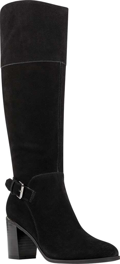 Women's Bandolino Ollia Tall Boot Black Suede 8.5 M - Walmart.com