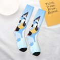thumbnail image 6 of Saiise Bluey Funny Socks Men Women Boys Kids Adults Novelty Graphic Crew Tube Socks Crazy Design Casual Dress Socks for Sports,Running,Travel, 6 of 7