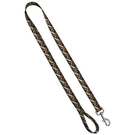 Moose Pet Wear Leash 1inch by 6 feet, Deluxe: Leather Weave