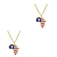 thumbnail image 3 of Baohd Collier de Déclaration à la Mode avec Africa Map Pendentif Léger Liberia 2Set, 3 of 6