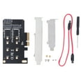 thumbnail image 2 of NGFF M.2 To PCIe Adapter, Easy Installation Storage Expansion Support B Key M Key PCIe NVME Adapter Card PCB  for 2242 2260 2280 SSD, 2 of 7