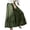 Green, variant on Joernso Vintage Trousers Skirt Ankle-length Sliced Craft Women Wide Leg Pants Layered Skirt for Outdoor