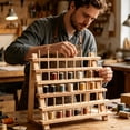thumbnail image 4 of Wooden Thread Spool Holder for Sewing Organization Wall Mounted Rack Storage Shelf Craft Room, 4 of 6