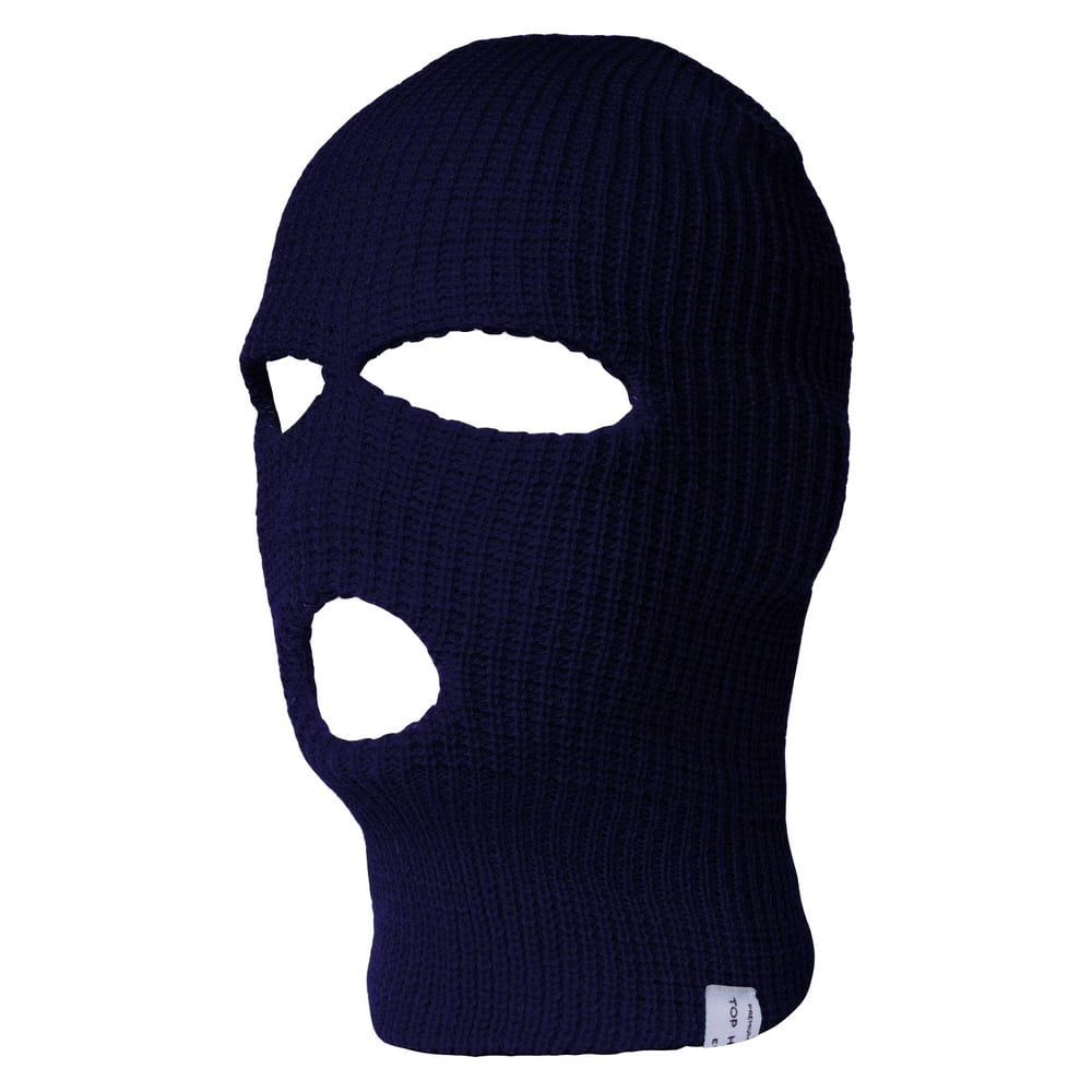 Face Ski Mask 3 Hole (More Colors)- Navy - Walmart.com - Walmart.com