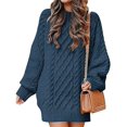 thumbnail image 1 of LinYooLi Women Sweater Tops Oversized Cable Knit Long Sleeve Ribbed Winter Sweater Tops Chunky Pullover Fall Tops, 1 of 2