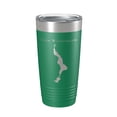 thumbnail image 1 of Lake Winnisquam Map Tumbler Travel Mug Insulated Laser Engraved Coffee Cup Laconia New Hampshire 20 oz Green, 1 of 1