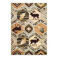 thumbnail image 3 of Unique Loom Pioneer Collection Area Rug - Billings (4' 1" x 6' 1" Rectangle Blue/Beige), 3 of 7