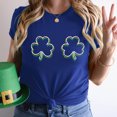 thumbnail image 2 of Besolor T-Shirt Femme St. Patrick's Day Vert Col Rond Manches Courtes Tee Tops Shamrock Trèfle Graphique Cadeau Festival Tops, 2 of 6
