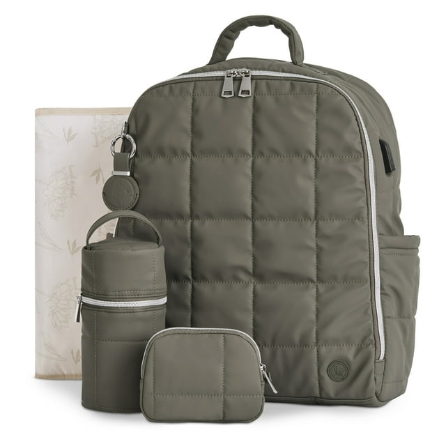 Hannah & Sophia North Backpack Set, Forest Green