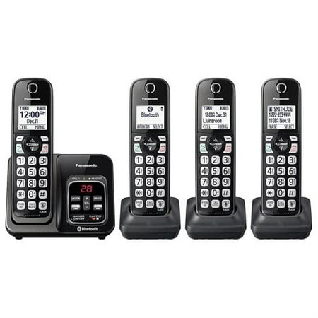 Refurbished Panasonic KX-TG744 Landline Cordless Telephone 4 Handset