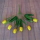 thumbnail image 2 of Bewildely Un ramo de tulipanes de flores artificiales de 6 cabezas, simulación de fiesta de boda, decoración para el hogar, oficina, decoración Flores artificiales 7 Bewildely HA7117-07B, 2 of 6