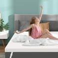 thumbnail image 5 of BedStory 3 Inch Full Size Gel-Infused Memory Foam Mattress Topper: Luxuriously Cool, Supportively Firm, Effortlessly Cleanable — Assured Safety with CertiPUR-US & OEKO-TEX Certifications, White, 5 of 5