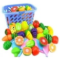 thumbnail image 4 of Kitchen Toys Fun Cutting Fruits Vegetables Pretend Food Playset for Children Girls Boys Educational Early Age Basic Skills Development 23/24pcs Set, 4 of 6