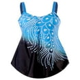thumbnail image 2 of Maillot de Bain une-Pièce Sans Manches à Col en V pour Femmes, Grande Taille, Bikini à Strass, 2 of 6