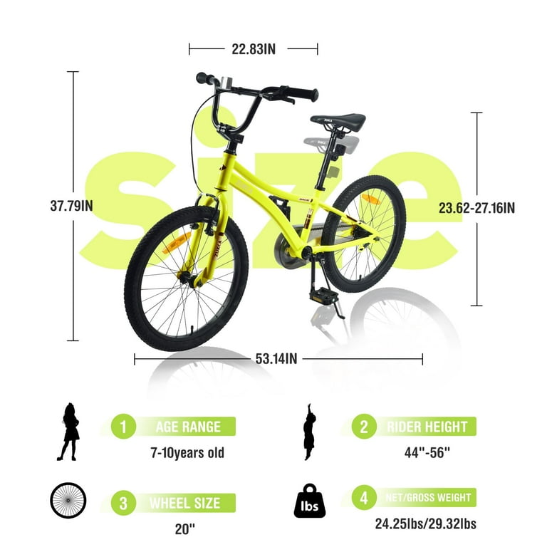 20 bike wheel size hotsell