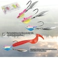 thumbnail image 7 of OROOTL Fishing Jig Heads with Blade Underspin Jig Heads with Willow Blade 1/4oz 3/8oz 1/2oz Bladed Jig Head Swimbait Weighted Spin Head Jig for Bass Trout Walleye Crappie, 7 of 7