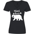 thumbnail image 3 of Inktastic Mimi Bear in White Women's V-Neck T-Shirt, 3 of 5